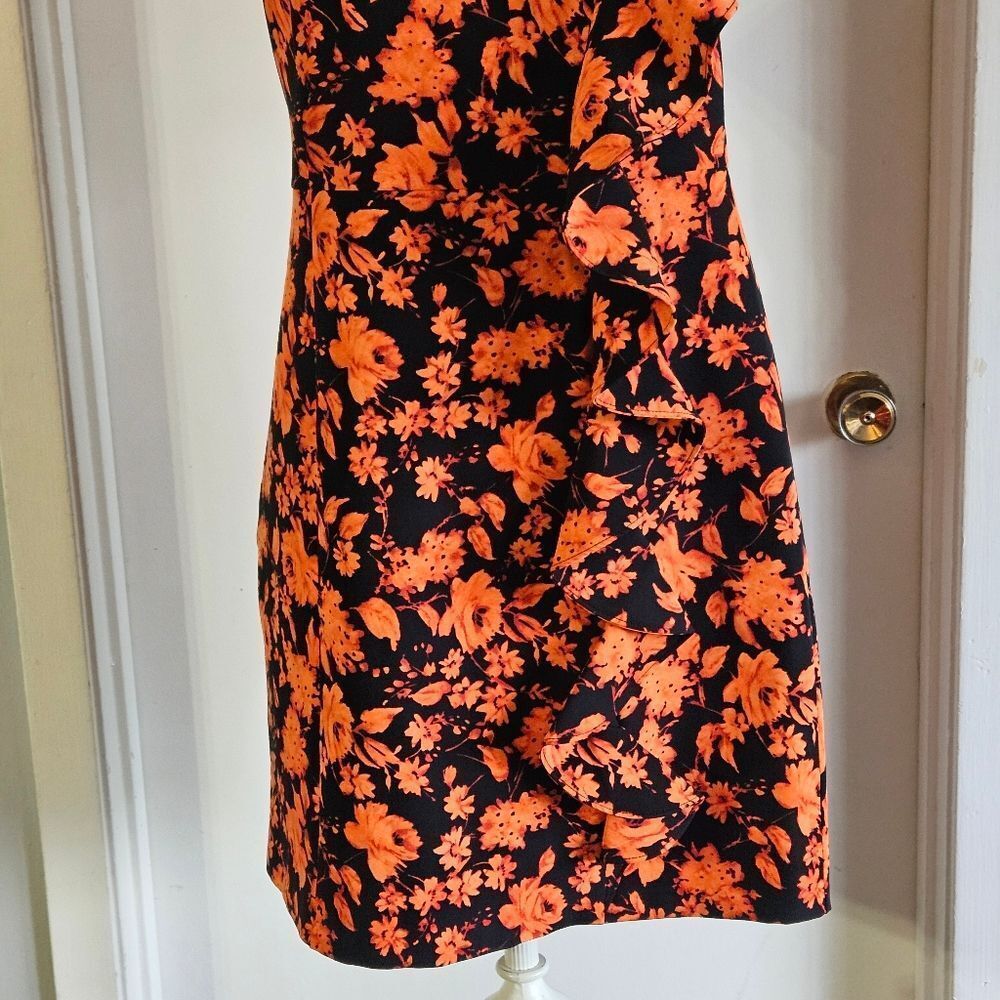 Chelsea 28 Women's Ruffle Floral One Shoulder Dress Size:Large NWOT - Picture 4 of 9